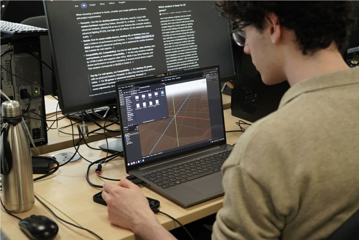 Abstract graphics representing a game jam